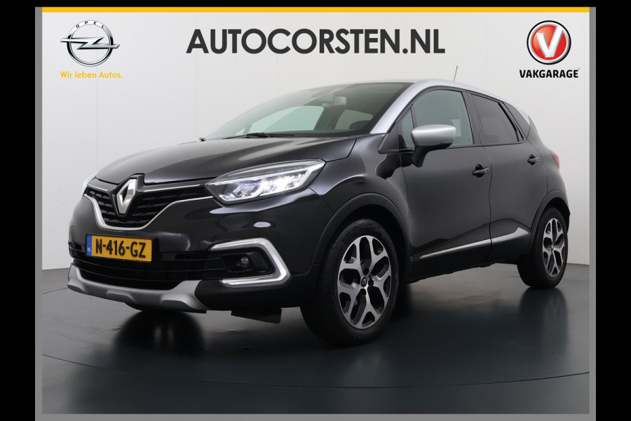 Renault Captur T 90pk Intens Navi Ecc Cruise Control Two-Tone Pdc Keyless 0.9 TCe Lmv 17" Led Regen-Lichtsensor Isofix Bluetooth Privacy Glas Mooie en complete Renault Captur 1148kg licht