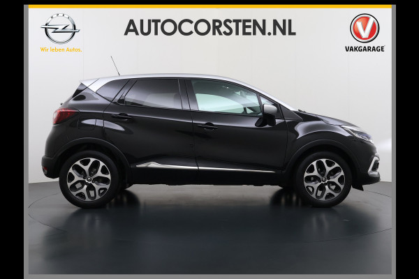 Renault Captur T 90pk Intens Navi Ecc Cruise Control Two-Tone Pdc Keyless 0.9 TCe Lmv 17" Led Regen-Lichtsensor Isofix Bluetooth Privacy Glas Mooie en complete Renault Captur 1148kg licht