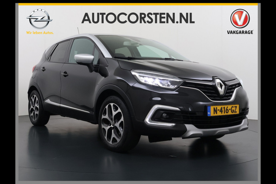 Renault Captur T 90pk Intens Navi Ecc Cruise Control Two-Tone Pdc Keyless 0.9 TCe Lmv 17" Led Regen-Lichtsensor Isofix Bluetooth Privacy Glas Mooie en complete Renault Captur 1148kg licht