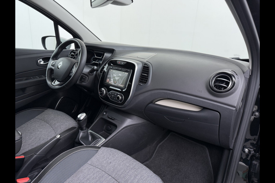 Renault Captur T 90pk Intens Navi Ecc Cruise Control Two-Tone Pdc Keyless 0.9 TCe Lmv 17" Led Regen-Lichtsensor Isofix Bluetooth Privacy Glas Mooie en complete Renault Captur 1148kg licht