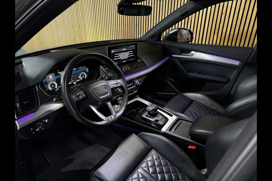 Audi Q5 55 TFSI e S-Line Quatro PANO|RS ZETELS|B&O|HUD|360 CAM|AMBIENT|E-ZETELS|21 INCH LMV
