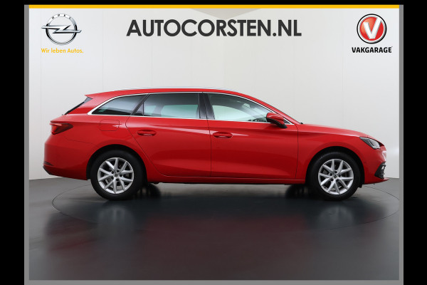Seat Leon Sportstourer 1.5T 131pk NWE Model Trekhaak Camera Adaptive-Cruise Navi Ecc Virtual Cockpit Apple Carplay/Android Auto Pdc Style  Lmv Led DAB Keyless Isofix Front assist Regensensor Bluetooth Rijstrooksensor 1e Eigenaar Origineel Nederlandse Auto