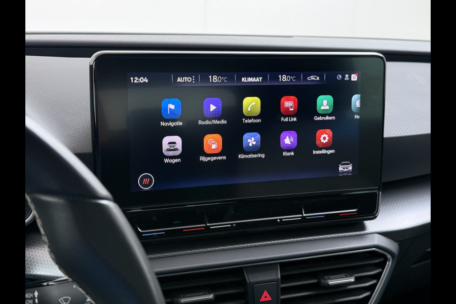 Seat Leon Sportstourer 1.5T 131pk NWE Model Trekhaak Camera Adaptive-Cruise Navi Ecc Virtual Cockpit Apple Carplay/Android Auto Pdc Style  Lmv Led DAB Keyless Isofix Front assist Regensensor Bluetooth Rijstrooksensor 1e Eigenaar Origineel Nederlandse Auto