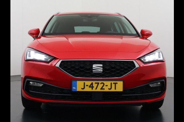 Seat Leon Sportstourer 1.5T 131pk NWE Model Trekhaak Camera Adaptive-Cruise Navi Ecc Virtual Cockpit Apple Carplay/Android Auto Pdc Style  Lmv Led DAB Keyless Isofix Front assist Regensensor Bluetooth Rijstrooksensor 1e Eigenaar Origineel Nederlandse Auto