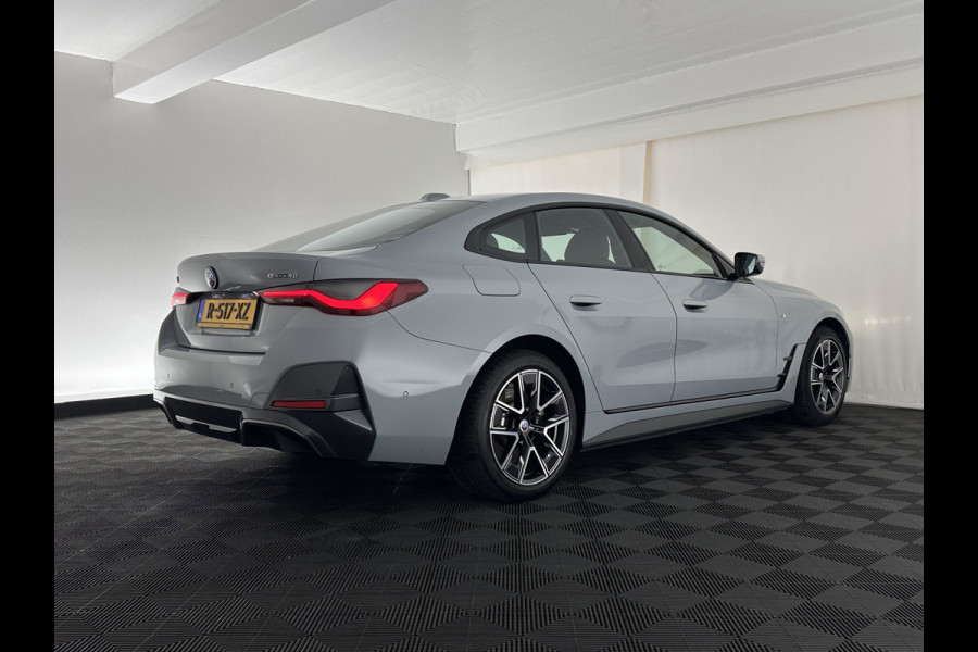 BMW i4 eDrive40 84 kWh M-Sport *M50 JAHRE* [ 3-Fase-11 kW ] {SOH-96%} (INCL-BTW) *LEATHER-ALCANTARA | FULL-LED | ADAPTIVE-CRUISE | HEATED-SPORTSEATS | CAMERA | DAB | DIGI-COCKPIT | NAVI-FULLMAP | AMBIENT-LIGHT | ECC | PDC | CARPLAY | KEYLESS | SHIFTPADDLES | 18