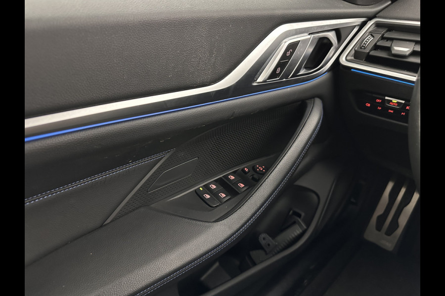 BMW i4 eDrive40 84 kWh M-Sport *M50 JAHRE* [ 3-Fase-11 kW ] {SOH-96%} (INCL-BTW) *LEATHER-ALCANTARA | FULL-LED | ADAPTIVE-CRUISE | HEATED-SPORTSEATS | CAMERA | DAB | DIGI-COCKPIT | NAVI-FULLMAP | AMBIENT-LIGHT | ECC | PDC | CARPLAY | KEYLESS | SHIFTPADDLES | 18