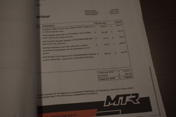 Audi S3 Sportback 2.0 TFSI Quattro | MTR Tuning | Pano | B&O | Camera