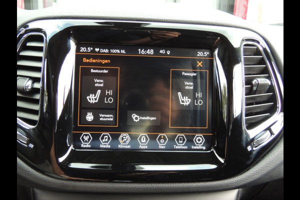 Jeep Compass 1.3T Limited Automaat 150PK | Clima | Xenon | Navi | Keyless | Licht/regen sensor | All-season banden