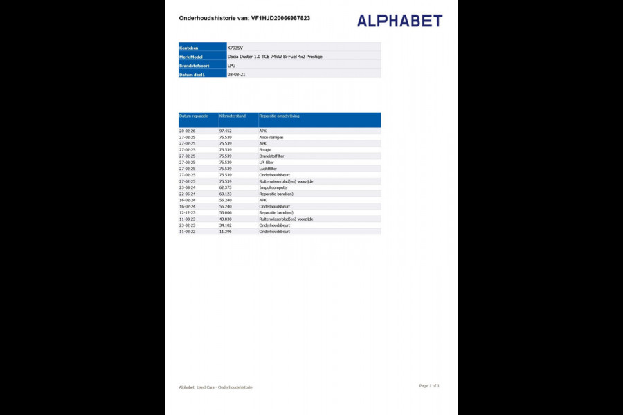 Dacia Duster 1.0 TCe Bi-Fuel Prestige LPG-G3 | Camera | Trekhaak | Cruise Control | Dealeronderhouden |