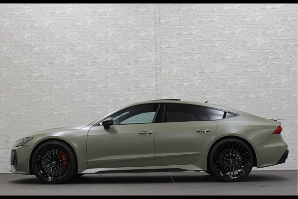 Audi RS7 Dynamic+ 300kmh | Keramisch | 22" ABT (9200,=) | B&O 3D High End | 4-Wielbesturing | Stoelvent. | Carbon Pack | Nachtzicht | Alc 91500,= ex btw | Lease / Maandbedrag 998,= pm. | 360 Camera | Laser-LED | ACC | Valcona | Klasse-5 | Head-up | Soft-Close | Isolatieglas | Dealer OH.