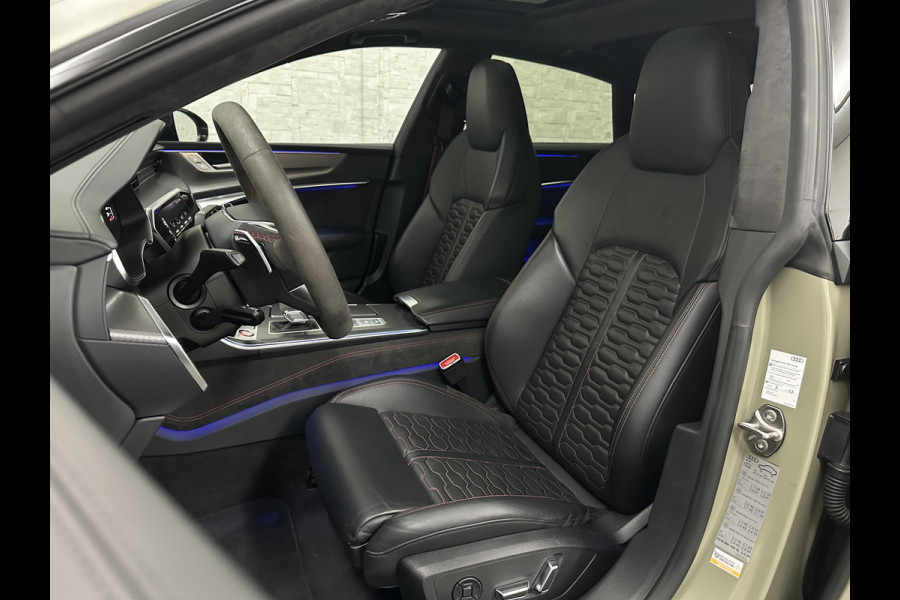Audi RS7 Dynamic+ 300kmh | Keramisch | 22" ABT (9200,=) | B&O 3D High End | 4-Wielbesturing | Stoelvent. | Carbon Pack | Nachtzicht | Alc 91500,= ex btw | Lease / Maandbedrag 998,= pm. | 360 Camera | Laser-LED | ACC | Valcona | Klasse-5 | Head-up | Soft-Close | Isolatieglas | Dealer OH.