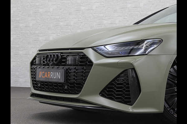 Audi RS7 Dynamic+ 300kmh | Keramisch | 22" ABT (9200,=) | B&O 3D High End | 4-Wielbesturing | Stoelvent. | Carbon Pack | Nachtzicht | Alc 91500,= ex btw | Lease / Maandbedrag 998,= pm. | 360 Camera | Laser-LED | ACC | Valcona | Klasse-5 | Head-up | Soft-Close | Isolatieglas | Dealer OH.