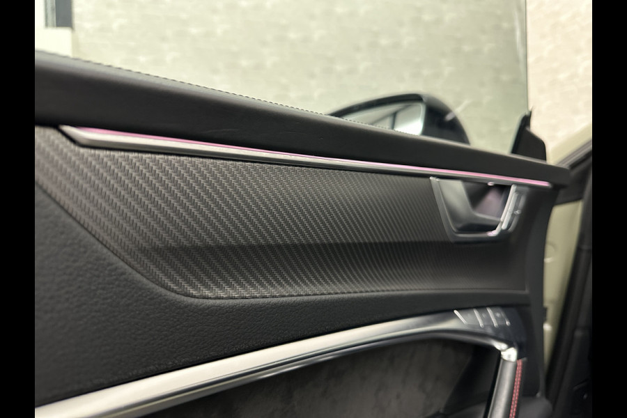 Audi RS7 Dynamic+ 300kmh | Keramisch | 22" ABT (9200,=) | B&O 3D High End | 4-Wielbesturing | Stoelvent. | Carbon Pack | Nachtzicht | Alc 91500,= ex btw | Lease / Maandbedrag 998,= pm. | 360 Camera | Laser-LED | ACC | Valcona | Klasse-5 | Head-up | Soft-Close | Isolatieglas | Dealer OH.