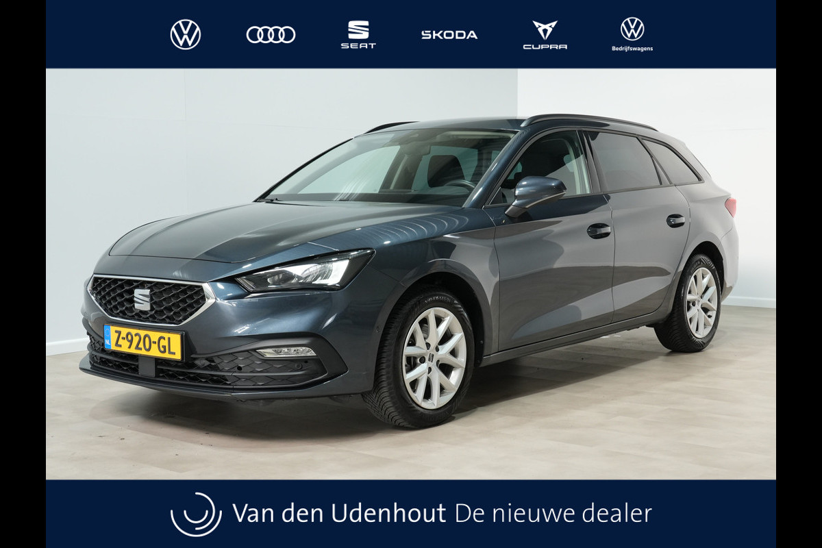 Seat Leon Sportstourer 1.5 eTSI 150pk DSG Style Business Intense Trekhaak Navigatie Camera Parkass. Android/Carplay