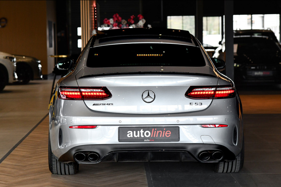 Mercedes-Benz E-Klasse Coupé AMG 53 4MATIC+. Pano, Luchtv, Memory, Distro+, Burm, Camera, Dodeh, CarPlay!