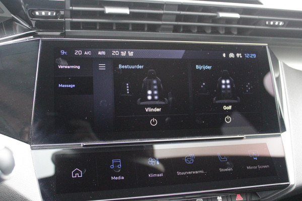 Peugeot e-408 GT AVANTAGE 58 kWh | PANORAMISCH SCHUIF/KANTEL DAK | ELEKTRISCH BEDIENBARE VOORSTOELEN | STOEL/STUUR VERWARMING | MASSAGE FUNCTIE OP DE VOORSTOELEN | FOCAL AUDIO SYSTEEM | ALCANTARA/LEDEREN BEKLEDING | 360° CAMERA | PARKEERSENSOREN VOOR + ACHTER | ELEKTRISCH BEDIENBARE ACHTERKLEP | SFEER VERLICHTING | KEYLESS ENTRY/START | 19" LICHTMETALEN VELGEN | DODEHOEK DETECTIE | ADAPTIVE CRUISE CONTROL | APPLE CARPLAY/ANDROID AUTO DRAADLOOS | DRAADLOOS TELEFOONLADEN |