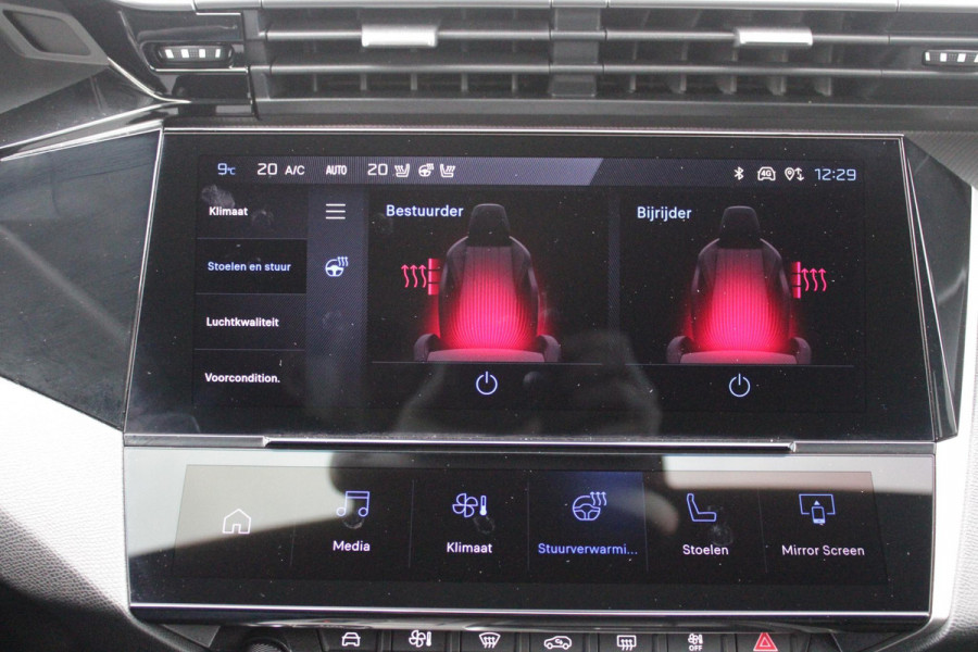 Peugeot e-408 GT AVANTAGE 58 kWh | PANORAMISCH SCHUIF/KANTEL DAK | ELEKTRISCH BEDIENBARE VOORSTOELEN | STOEL/STUUR VERWARMING | MASSAGE FUNCTIE OP DE VOORSTOELEN | FOCAL AUDIO SYSTEEM | ALCANTARA/LEDEREN BEKLEDING | 360° CAMERA | PARKEERSENSOREN VOOR + ACHTER | ELEKTRISCH BEDIENBARE ACHTERKLEP | SFEER VERLICHTING | KEYLESS ENTRY/START | 19" LICHTMETALEN VELGEN | DODEHOEK DETECTIE | ADAPTIVE CRUISE CONTROL | APPLE CARPLAY/ANDROID AUTO DRAADLOOS | DRAADLOOS TELEFOONLADEN |