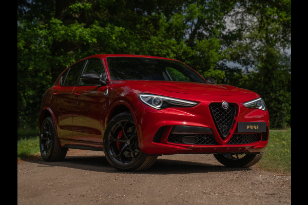 Alfa Romeo Stelvio 2.9 V6 AWD Quadrifoglio | Harman/Kardon | Rosso Competizione | Adapt. cruise | CarPlay | Carbon stuur