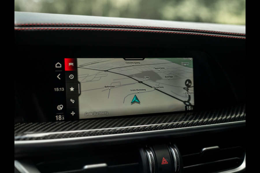 Alfa Romeo Stelvio 2.9 V6 AWD Quadrifoglio | Harman/Kardon | Rosso Competizione | Adapt. cruise | CarPlay | Carbon stuur