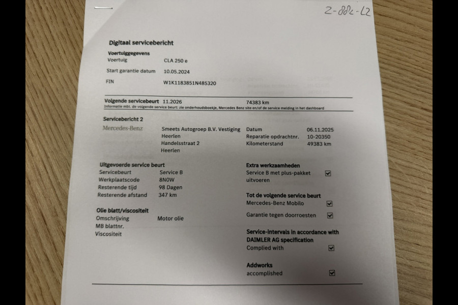 Mercedes-Benz CLA-Klasse 250 e AMG Line Plug in Full-led Matrix Leder Panorama Camera Pdc Sfeerverlichting Trekhaak