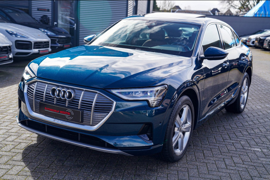Audi e-tron Sportback 55 quattro Business edition Plus 95 kWh | Panorama | Luxe Leder | Adaptieve cruise | Memory | Clima achter