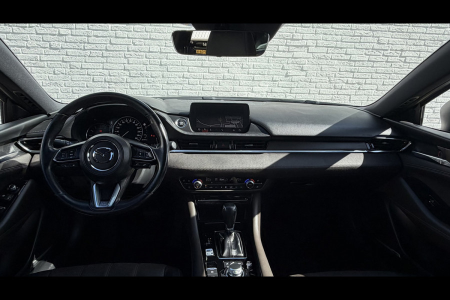 Mazda 6 2.0 SkyActiv-G Automaat Camera+Pdc Sunroof Stoel-Stuurverwarming Cruise Leder Memory Seats
