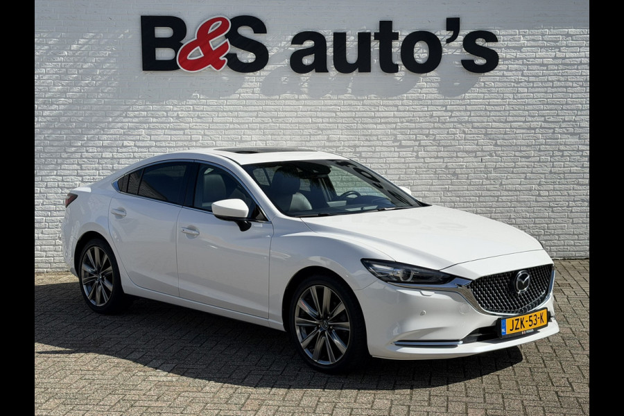 Mazda 6 2.0 SkyActiv-G Automaat Camera+Pdc Sunroof Stoel-Stuurverwarming Cruise Leder Memory Seats