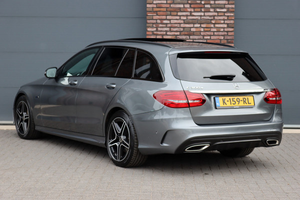 Mercedes-Benz C-Klasse Estate 300 e Business Solution AMG | Luchtvering | Panoramadak | Burmester | Memory | Camera | Spoorpakket | Dodehoekassistent | Multibeam LED | Sfeerverlichting |