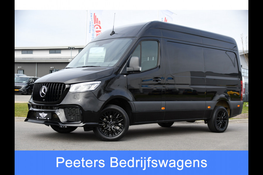 Mercedes-Benz Sprinter 317 1.9 CDI L2H2 RWD AMG Black Edition Camera, Cruise, Carplay, LED, 170pk, Multimedia, Automaat, Trekhaak, 3 Zits, Uniek!
