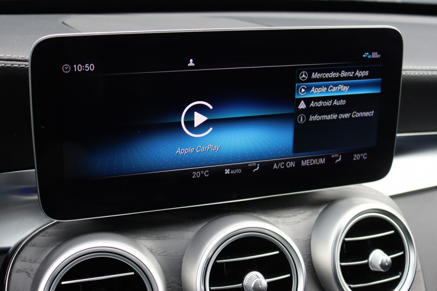 Mercedes-Benz C-Klasse Estate 300 e Business Solution AMG | Luchtvering | Panoramadak | Burmester | Memory | Camera | Spoorpakket | Dodehoekassistent | Multibeam LED | Sfeerverlichting |