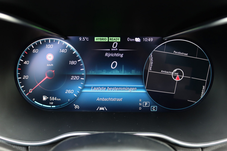 Mercedes-Benz C-Klasse Estate 300 e Business Solution AMG | Luchtvering | Panoramadak | Burmester | Memory | Camera | Spoorpakket | Dodehoekassistent | Multibeam LED | Sfeerverlichting |