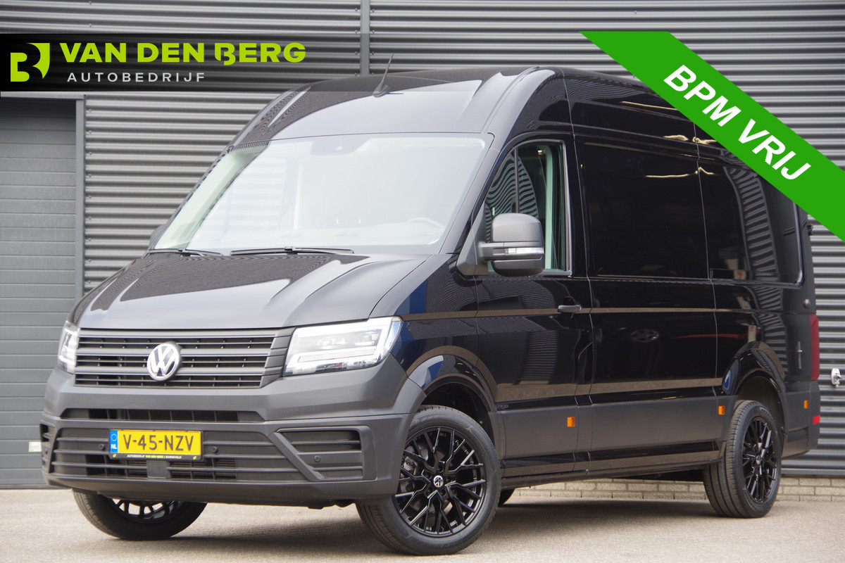 Volkswagen Crafter 35 2.0 TDI L3H3 140PK AUT. LED, TREKHAAK, BETIMMERING, STOELVERWARMING, GEVEERDE ERGO COMFORT STOEL, CAMERA, NAVI, CRUISE, AIRCO