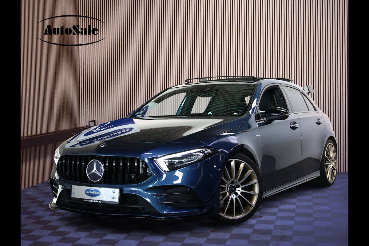 Mercedes-Benz A-Klasse AMG 35 4MATIC Premium EX BPM op DUITS KENT ! BURMESTER PANO KUIPST ''19