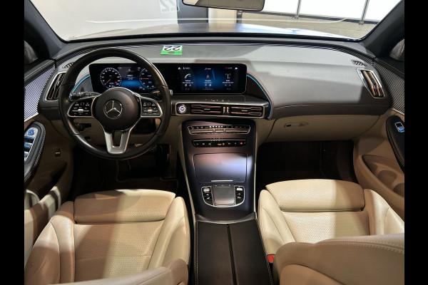 Mercedes-Benz EQC 400 4MATIC Premium 80 kWh | paarse wrap | beige interieur | lichtmetalen velgen Soh (batterijcheck) Waarde 96,6 %