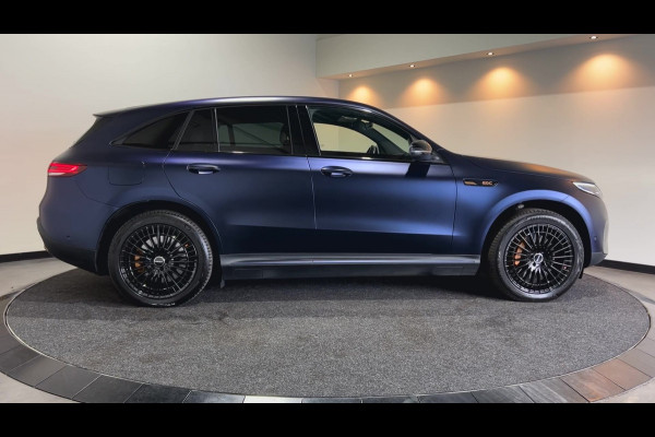 Mercedes-Benz EQC 400 4MATIC Premium 80 kWh | paarse wrap | beige interieur | lichtmetalen velgen Soh (batterijcheck) Waarde 96,6 %