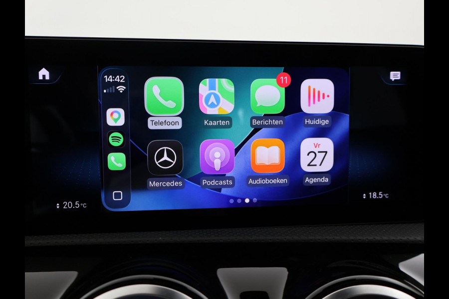 Mercedes-Benz A-Klasse 250e 218 PK SEDAN + PANORAMA | SFEERVERLICHTING | APPLE CARPLAY | MEMORY | STOELVERWARMING