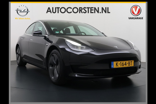 Tesla Model 3 SR+ 325PK LFP-Accu SOH 95% AutoPilot Leer Pano-Dak Adaptive Cruise Camera's Elektr.-Stuur+Stoelen+Spiegels+Geheugen+Easy-Entry+V Ecc Navi Led DAB Voorverwarmen interieur via App Keyless One-Pedal-Drive 1e Eigenaar Origineel Nederlandse Auto Fabrieksgarantie op Accu en motor tot 8-12-2028
