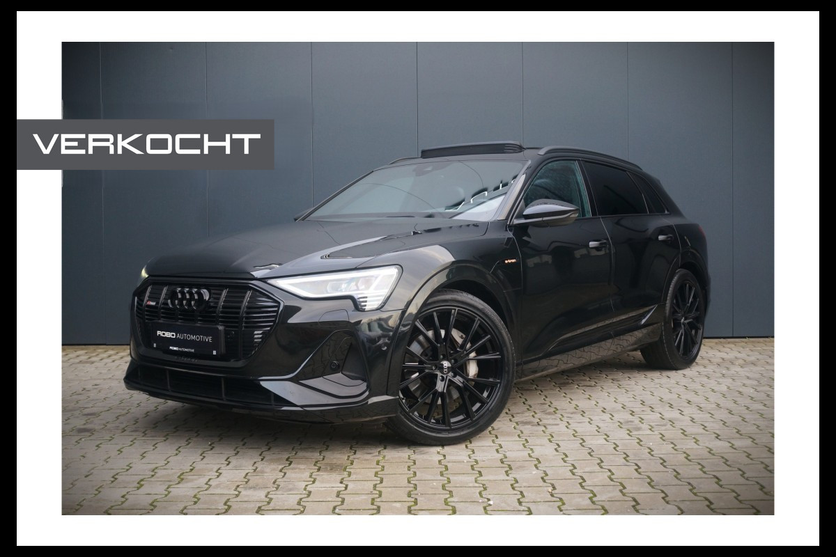 Audi e-tron e-tron 55 quattro Pro Line 95 kWh | Panoramadak | Bang & Olufsen | Stoelverwarming | Head-Up Display | 360 Camera | Matrix LED | Luchtvering | Memory Seat | Keyless | Elektrisch Verstelbare Stoelen | B&O