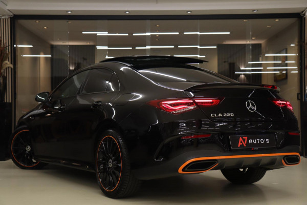 Mercedes-Benz CLA-Klasse 220 ORANJE Edition AMG Line PANO/BURM/LANEASSIST/SFEER/CAM/BOMVOLL