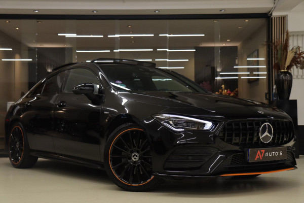 Mercedes-Benz CLA-Klasse 220 ORANJE Edition AMG Line PANO/BURM/LANEASSIST/SFEER/CAM/BOMVOLL