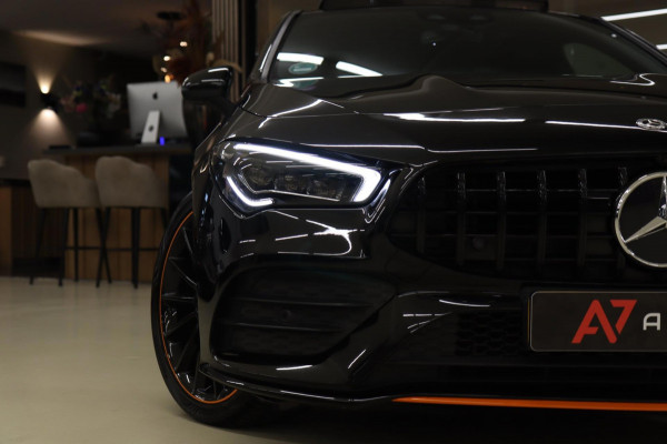 Mercedes-Benz CLA-Klasse 220 ORANJE Edition AMG Line PANO/BURM/LANEASSIST/SFEER/CAM/BOMVOLL