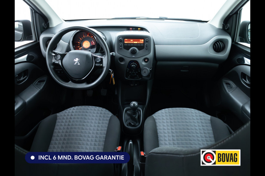 Peugeot 108 1.0 e-VTi Active 73 PK | Airconditioning | BT Telefoon & Audio | DAB | Led Dagrijverlichting | Zwart met. | Multifunctioneel stuurwiel, Centrale vergrendeling met afstandsbediening