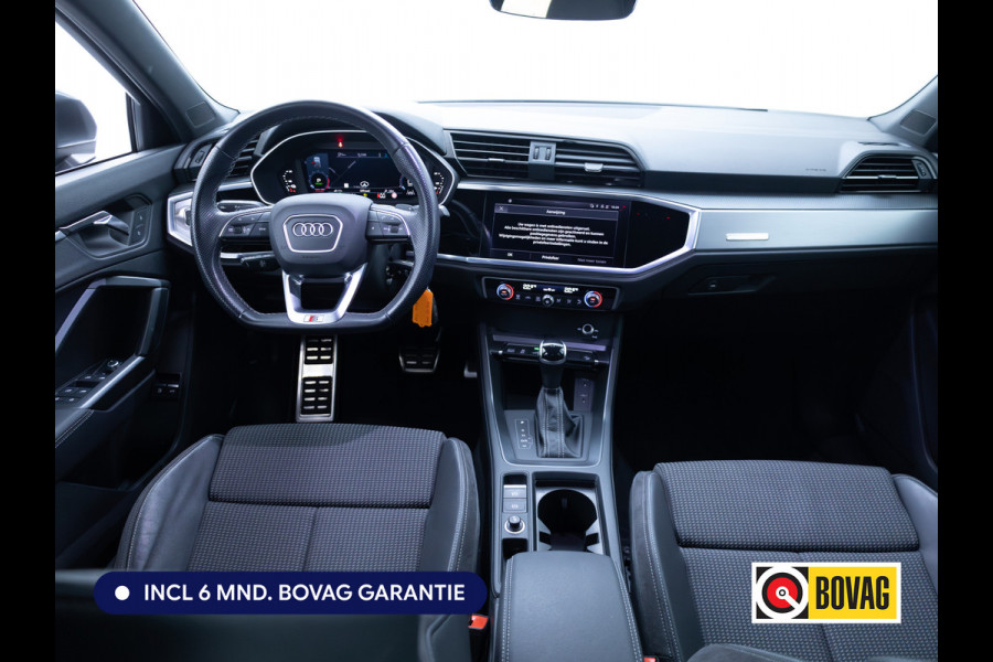 Audi Q3 Sportback 45 TFSI e S Edition 245 PK | 2x S-Line | Elec. achterklep | 360 Camera | Virtual cockpit | Navigatie | Cruise control, Apple Carplay, Android auto