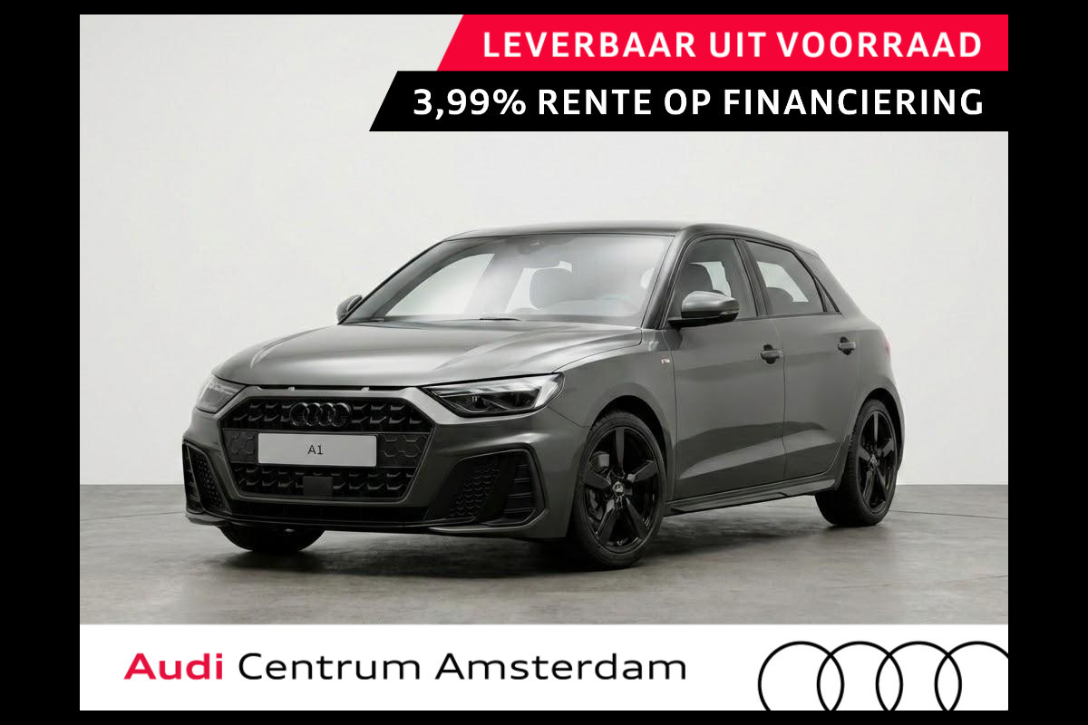 Audi A1 Sportback S edition 25 TFSI 95 pk | Optiekpakket zwart plus | Ambient verlichting | Buitenspiegels inklapbaar | Zwart dak |