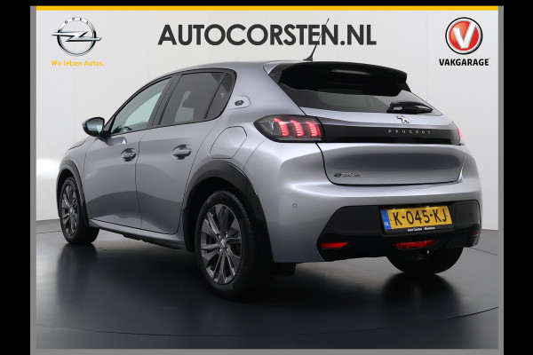 Peugeot e-208 EV Pano-Dak 3D-Navi 360°Camera Apple Carplay Android Ecc Stoelverwarming Cruise Control Pdc Keyless 50kWh Allure SOH 92,5%Led Lmv Privacy Glas Isofix DAB+ Bluetooth Regen-Lichtsensor Lane Assist Dealeronderhouden Origineel Nederlandse Auto