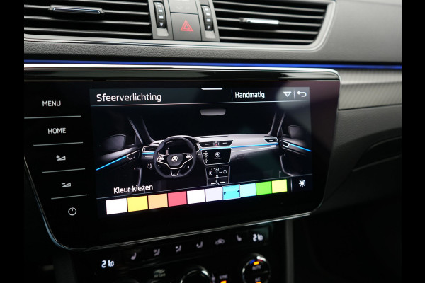 Škoda Superb Combi 1.4 TSI iV Sportline PHEV 218pk Dealer O.H | Panodak | Crystal LED | Camera | Alcantara Sportstoelen Memory & Verwarmd | Cruise Control | Sfeerverlichting | Apple Carplay | Keyless | Navigatie | Virtual | DAB | 19"L.M | Plug In Hybrid |