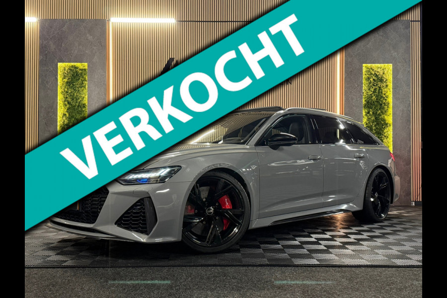 Audi RS6 Avant TFSI quattro |CARBON|B&O 3D|KERAMISCH|DYNAMIC PLUS|PANO|SOFTCLOSE|360CAM|KEYLESS|MEMORY|600PK|DEALER ONDERHOUDEN|