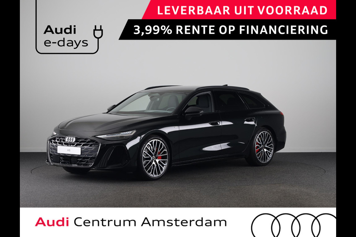 Audi A6 Avant S edition Competition e-hybrid 367 pk | Adaptieve luchtvering | Bang & Olufsen 3D | Head-up display | Techniek pakket pro | Middernacht groen |
