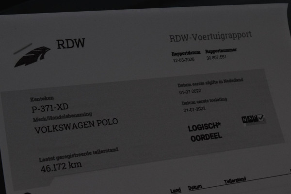 Volkswagen Polo 1.0 TSI|Open Dak|IQ|17"|Virtual|ACC|Cam.|Carplay