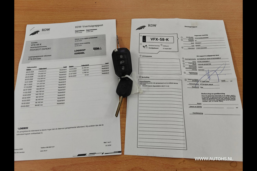 Peugeot Expert 2.0 BlueHDI 120 Lengte 3 Premium Dubbele Cabine , Automaat , 2 schuifdeur , Euro 6 , apk 3-2027 , mooie bus!